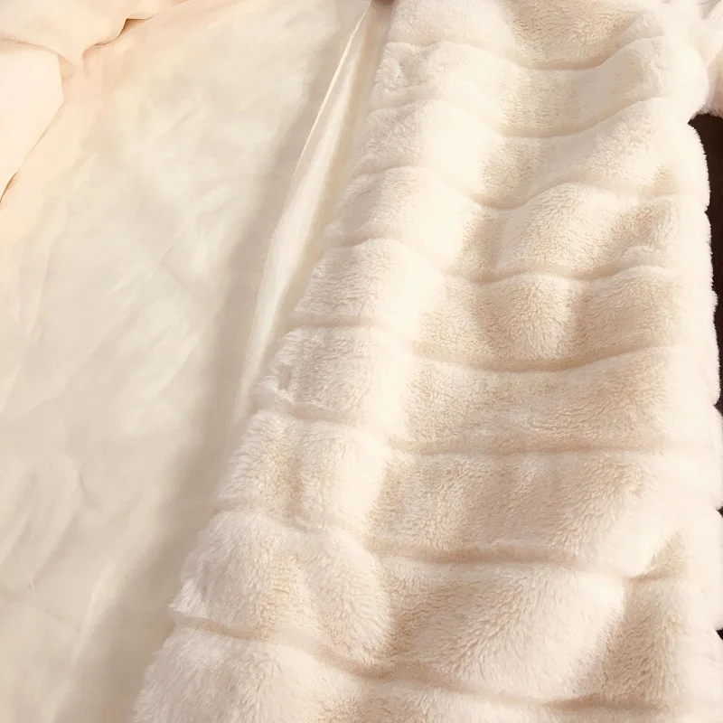 Женское пальто с искусственным мехом ZOGAA повседневное теплое приталенное