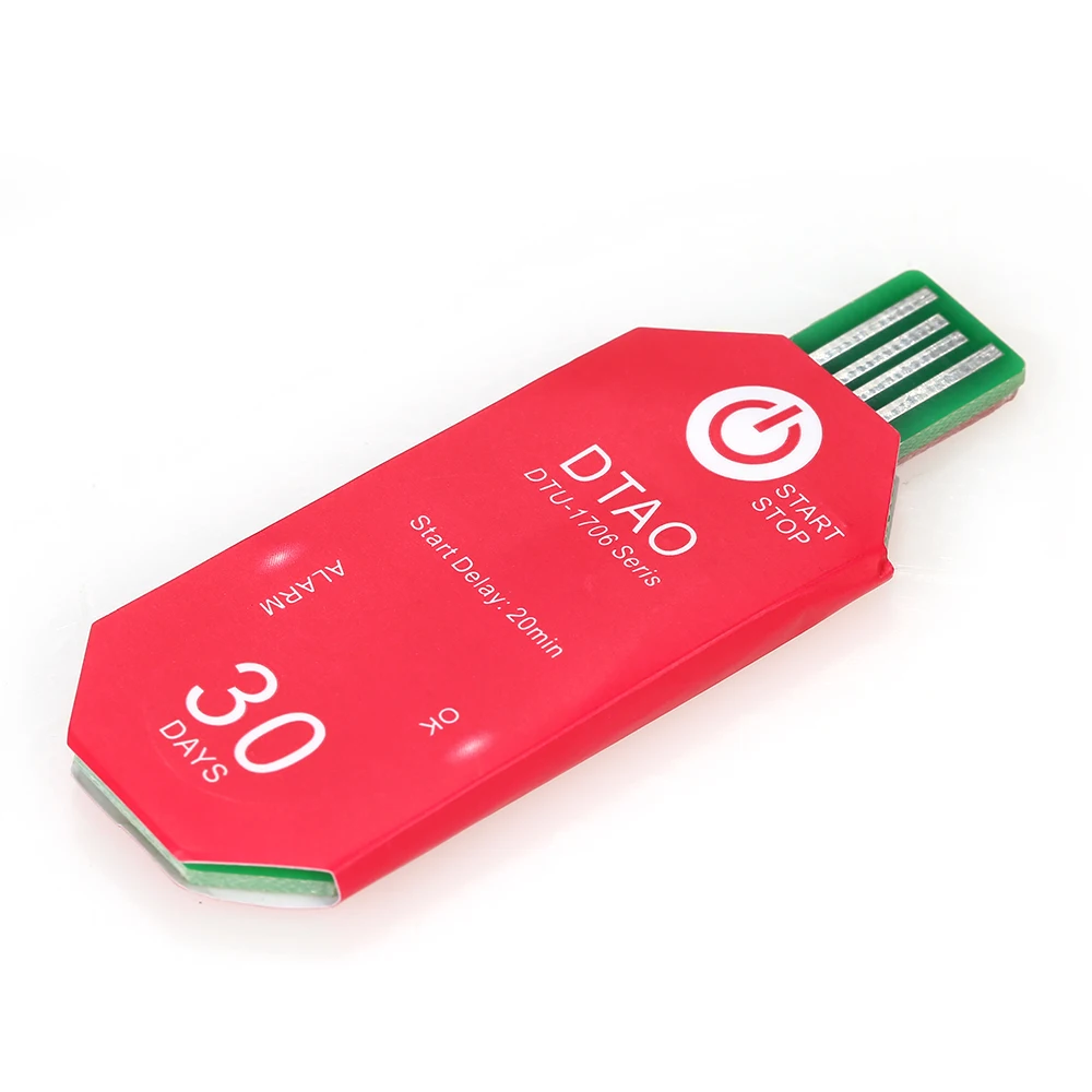 Водонепроницаемый PDF одноразовый USB Регистратор данных температуры 30 дней холодной цепи термометр регистратор для биологических/медицинских химических
