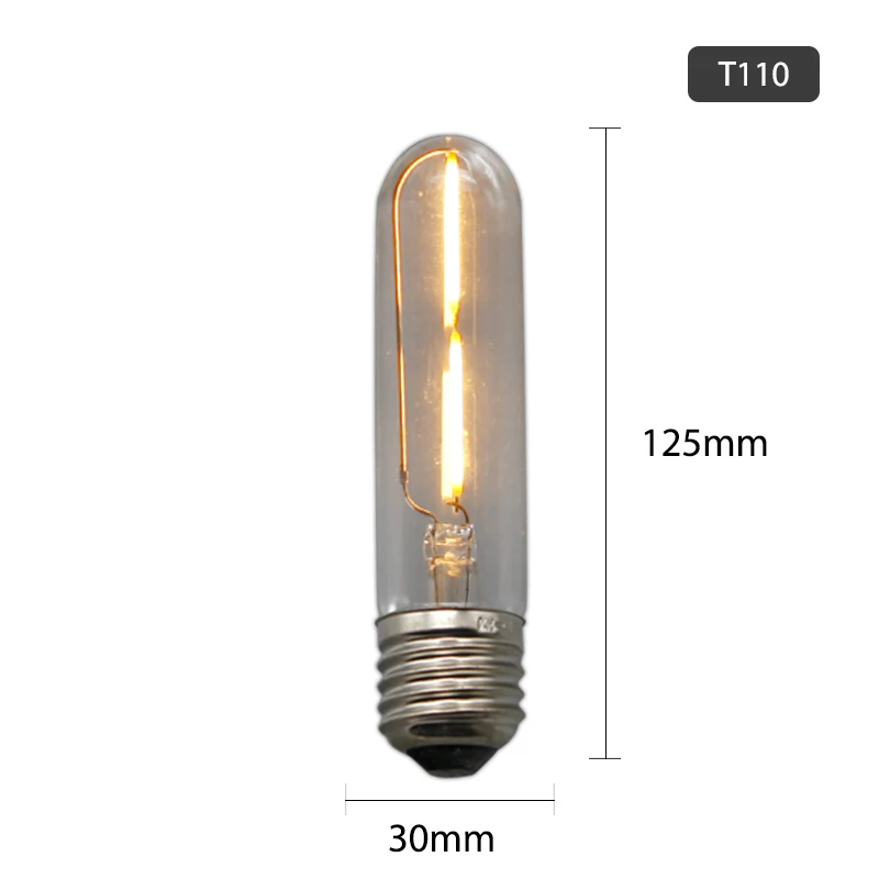 T45 T110 T185 T300 светодиодный Edison лампа колба в виде лампады E27 220v для декора стен