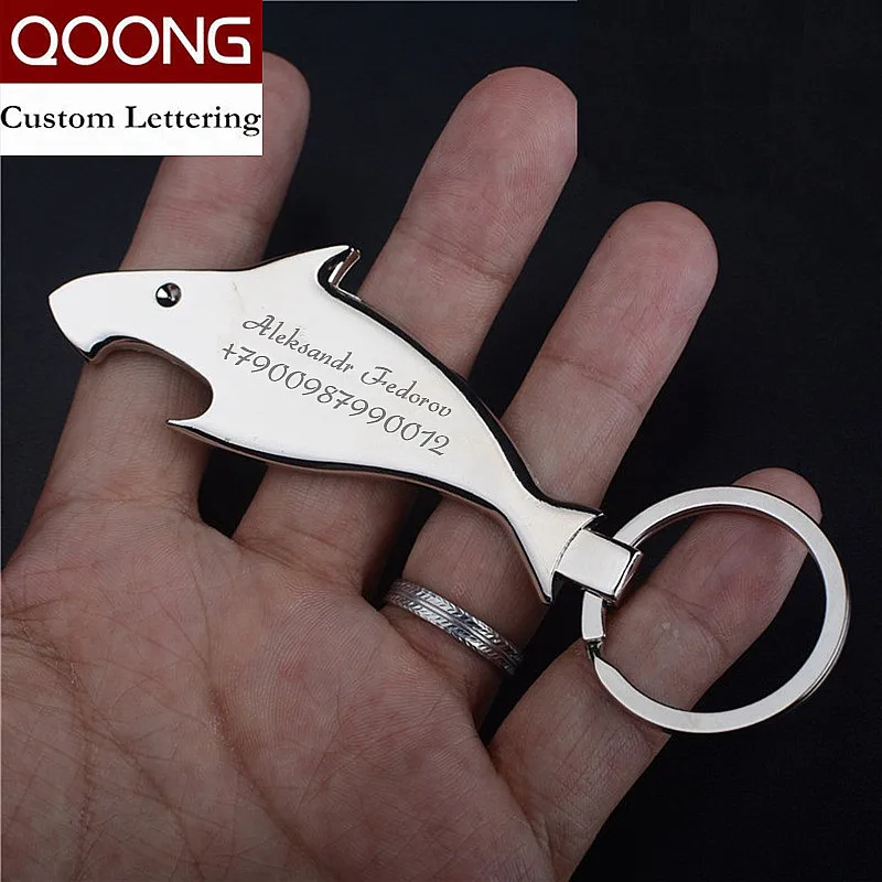 Модель QOONG Shark, брелок для ключей, модный брелок для ключей, креативный брелок для автомобиля, мотоцикла, инструмент для ключей с открывалкой для бутылок S26