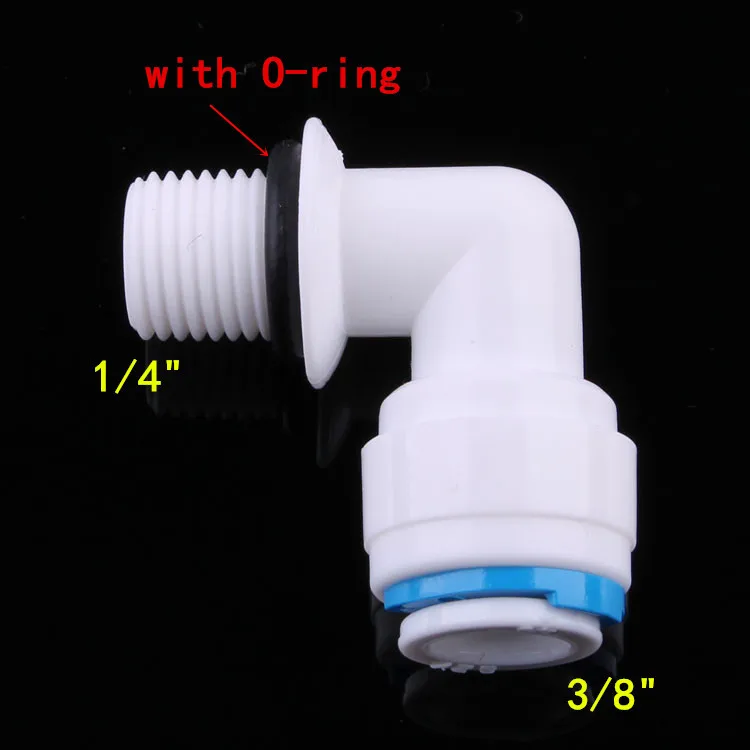 Локоть быстроразъемные фитинги 3/8 &quotOD трубка Quick Push fit to 1/4&quot с наружной резьбой