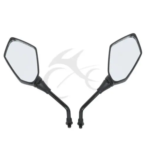 Мотоциклетное универсальное черное зеркало заднего вида с резьбой 10 мм и болтом