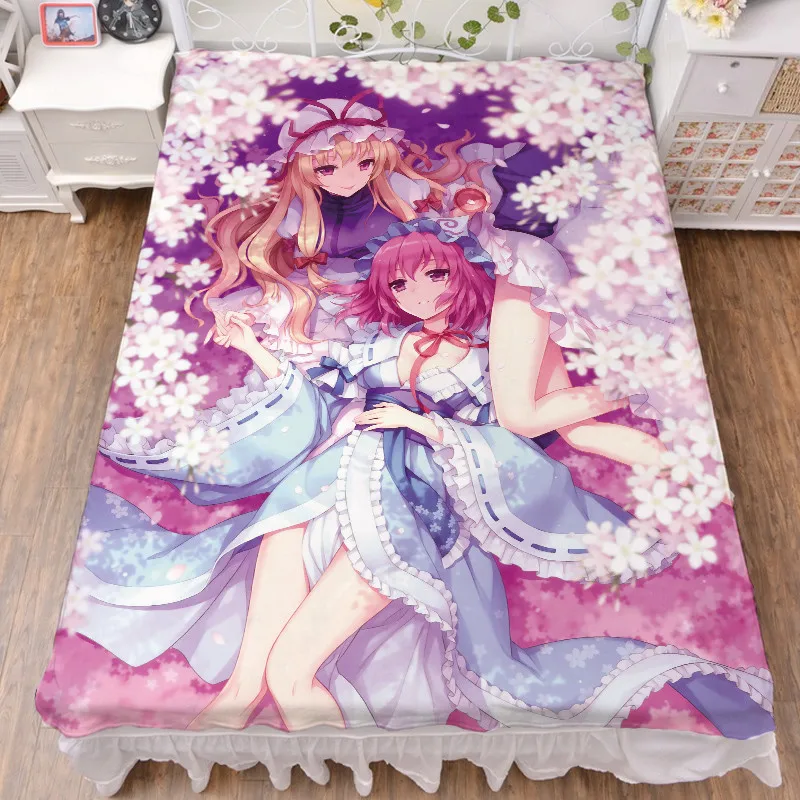 Japanese Anime cosplay bed sheet Touhou Project bed sheets Throw blanket Best Gifts for Anime Fans
