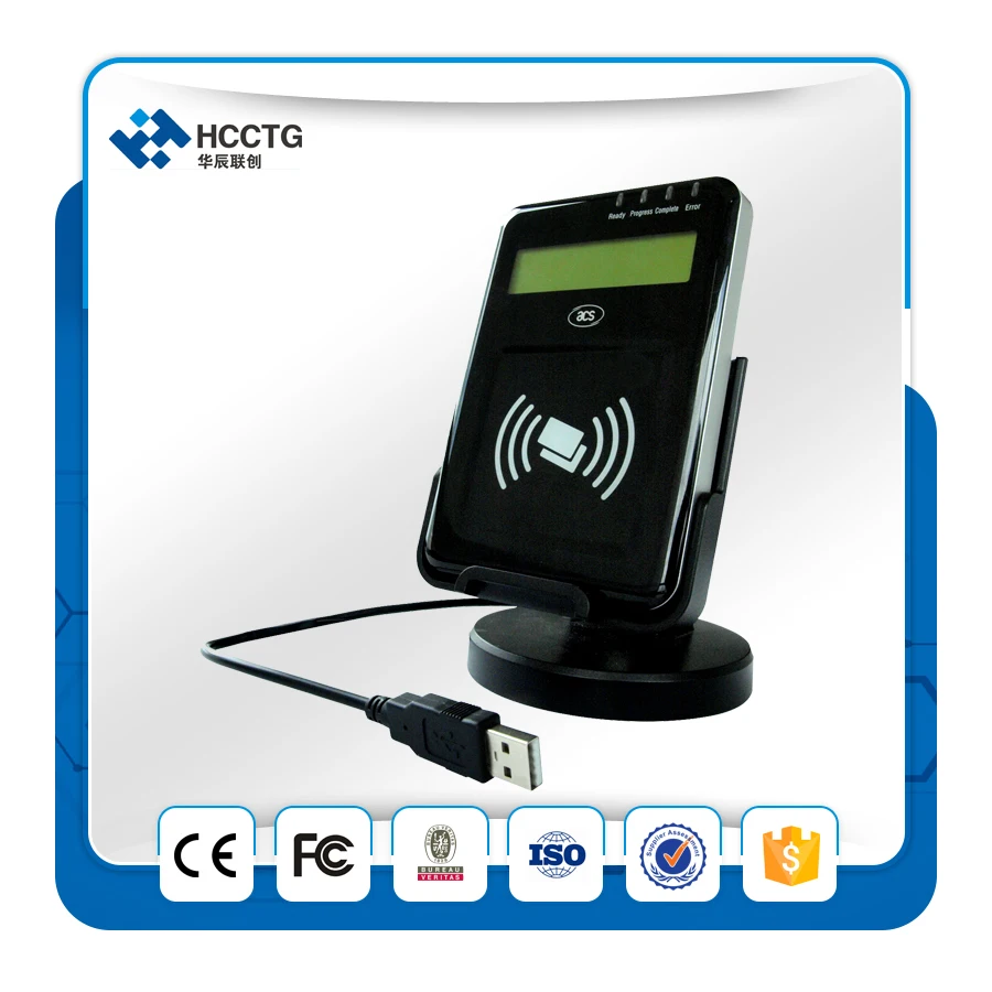 Горячая Распродажа! ПК связанный визуальный USB NFC/считыватель смарт карт с ЖК