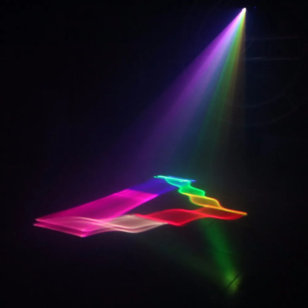 AUCD 3D Effect & Kaleidoscope Beam Scan RGB Colorful Laser Projector Lights PRO Disco Club DJ Party Show KTV Stage Lighting 504F| |