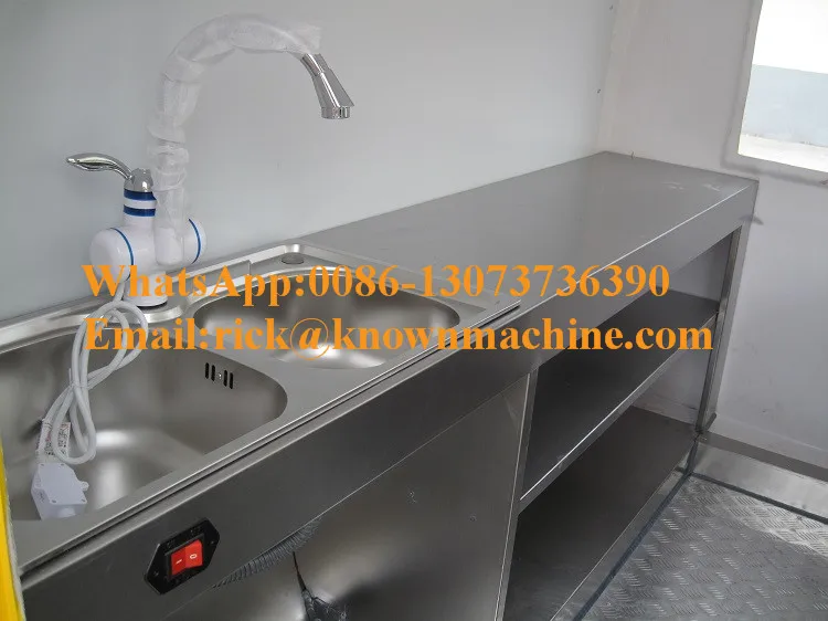 KN 220B мобильный Еда тележки/Трейлер/тележка мороженого/снэк тележки для разных