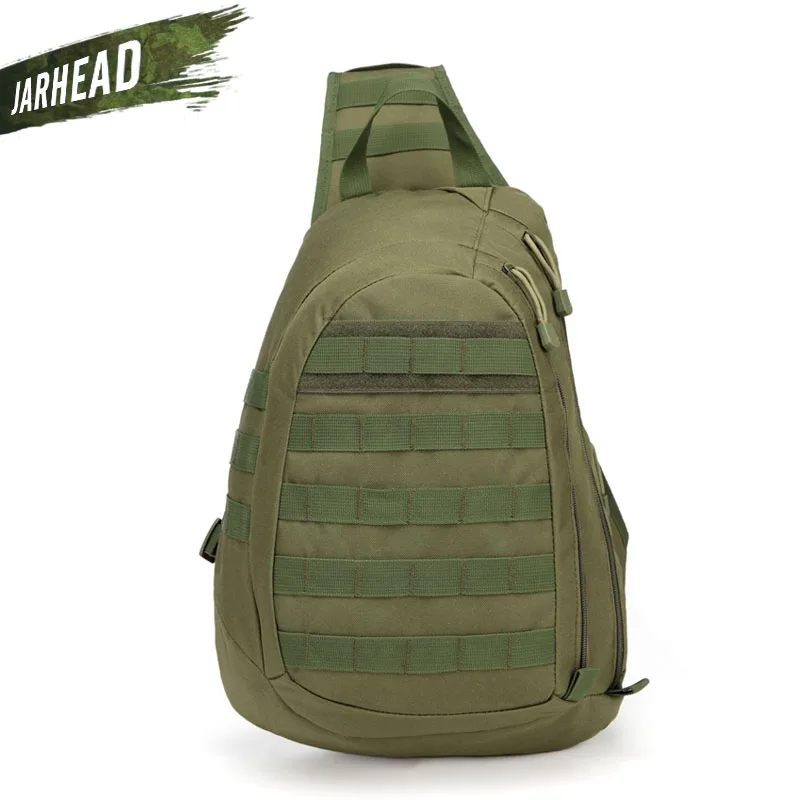 ArmyGreen Открытый Molle 900D Тактический наплечный военный кемпинг походная сумка спортивный походный охотничий рюкзак практичная нагрудная сумка - Цвет: ArmyGreen