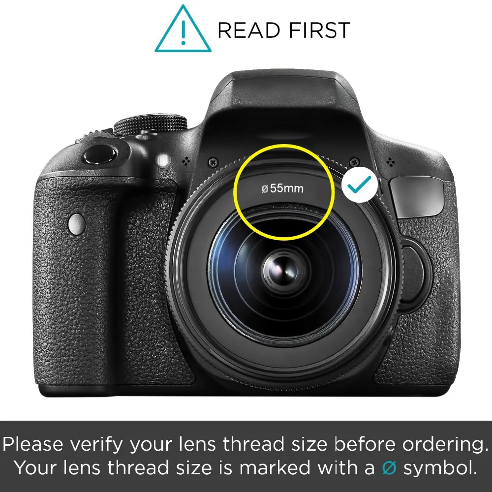 Широкоугольный объектив Neewer 55 мм 0 35x рыбий глаз для Nikon D3400 D5600 Sony A99II A99 A77II A77 A68 A58 A57