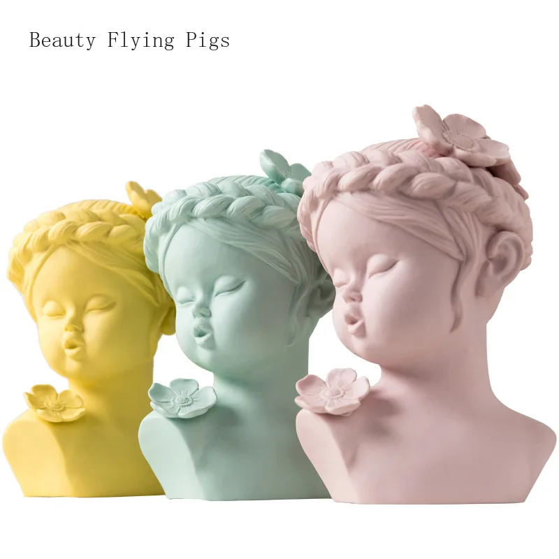 1 шт. Керамическая кукла ручной работы скульптура для лица художественное