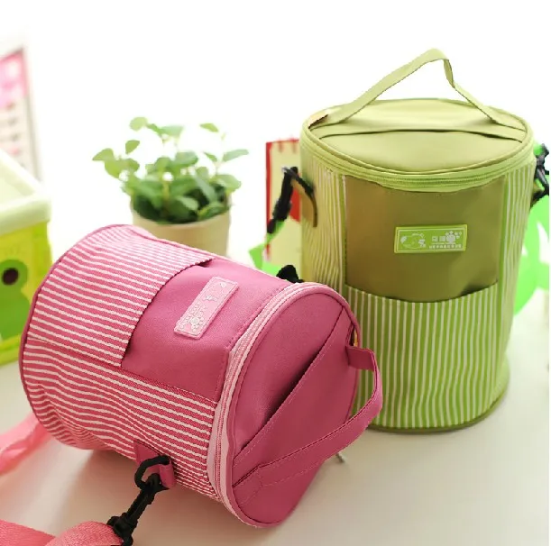 

Circle double zipper insulation lunch bags bag lunch bag handbag cooler bag