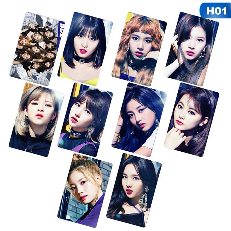 10 шт./компл. K-pop дважды Ablum «да» или «Да наклейки карт модная обувь с украшением в виде кристаллов липкий фотокарточек