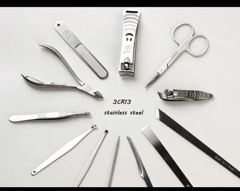 Профессиональные 12 шт./компл. инструменты для дизайна ногтей личного ухода за