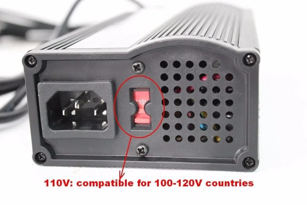180W LiFePO4/литий ионный Батарея Зарядное устройство с DC2.5/RCA закладная головкаголова