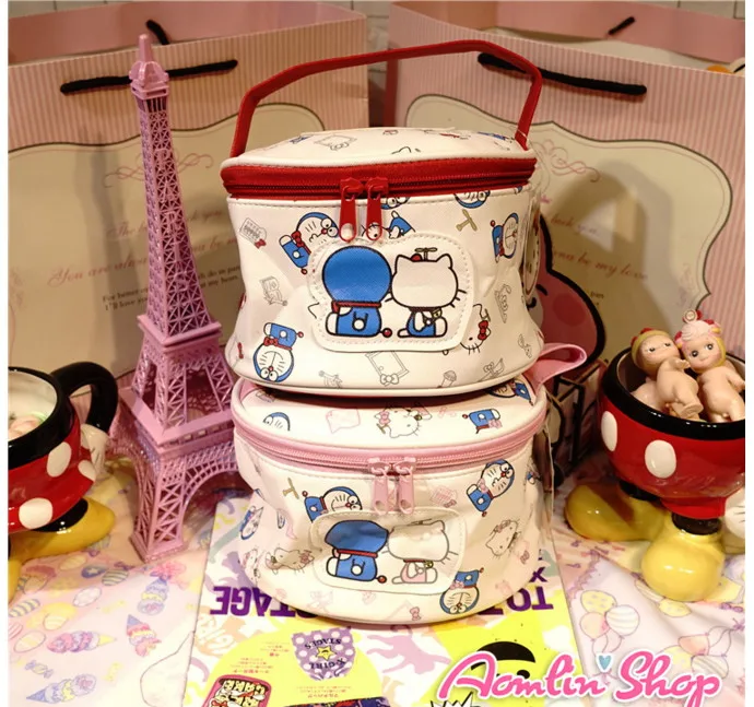 Новинка 2017 Портативная сумка Sanrio hellokitty косметичка в форме кошки без дверей с