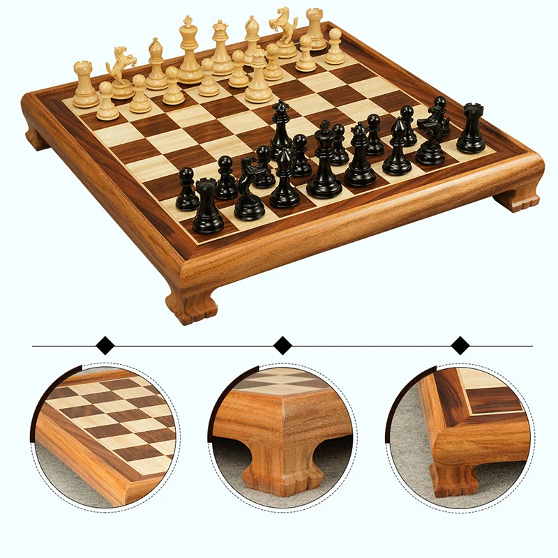 Bstfamly деревянный Шахматный набор игры портативные игровые международного