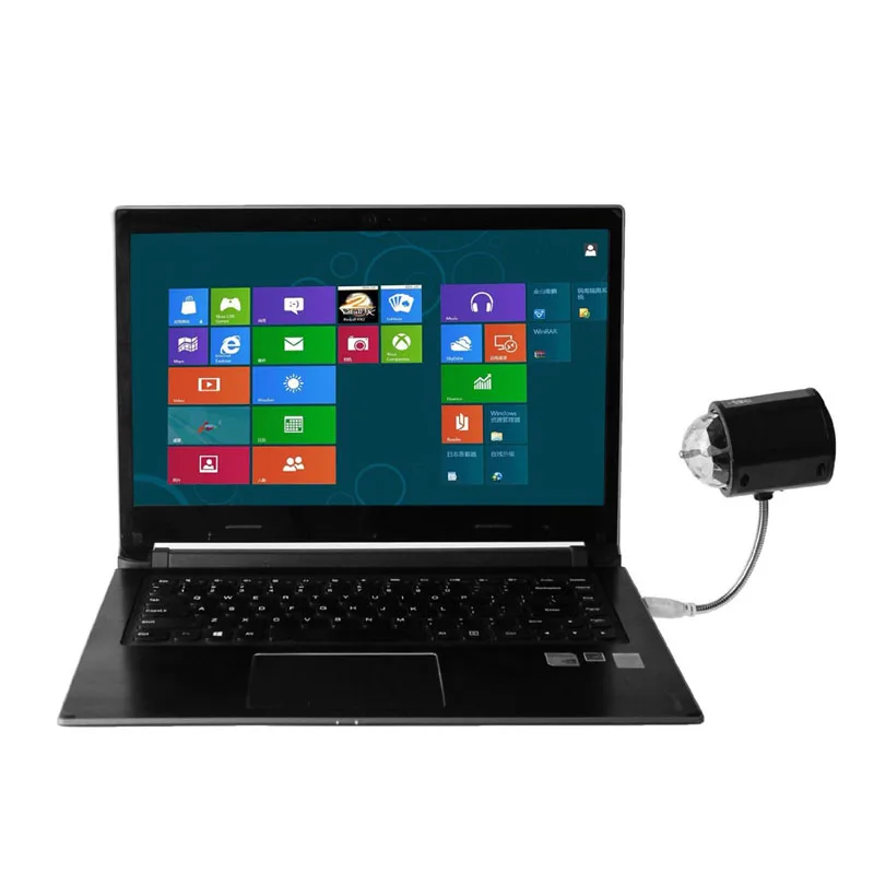 USB мини RGB уникальный 2 в 1 светодиодный автоматический вращающийся вечеринка DJ