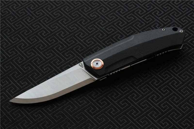 VOUKING G02 складной нож Ножи Лезвие: 12C27N(сатин) Ручка: G10 Открытый Кемпинг Охота Карманный Фруктовый Нож EDC инструменты - Цвет: E