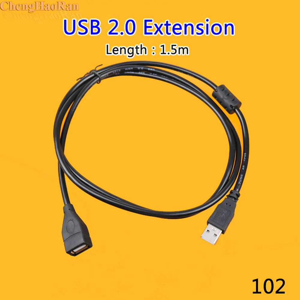 

ChengHaoRan 1.5m 3m 5m USB 2.0 Extendable cable Male to Female Wire Extension Data Transfer for desktop computers mobile phones