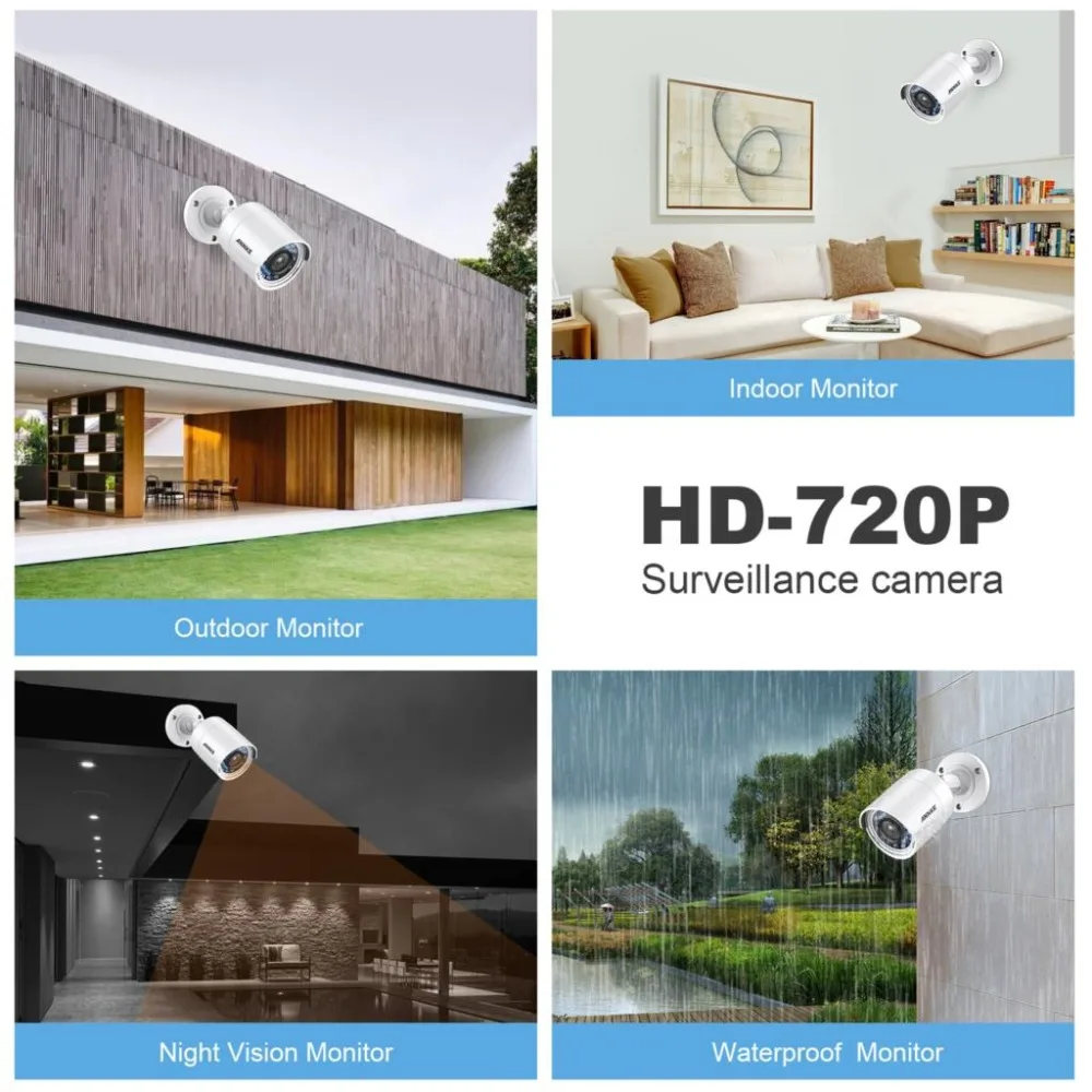 ANNKE 720 P 100 W HD TVI пуля защита от атмосферных воздействий Камера 2 шт. комплект