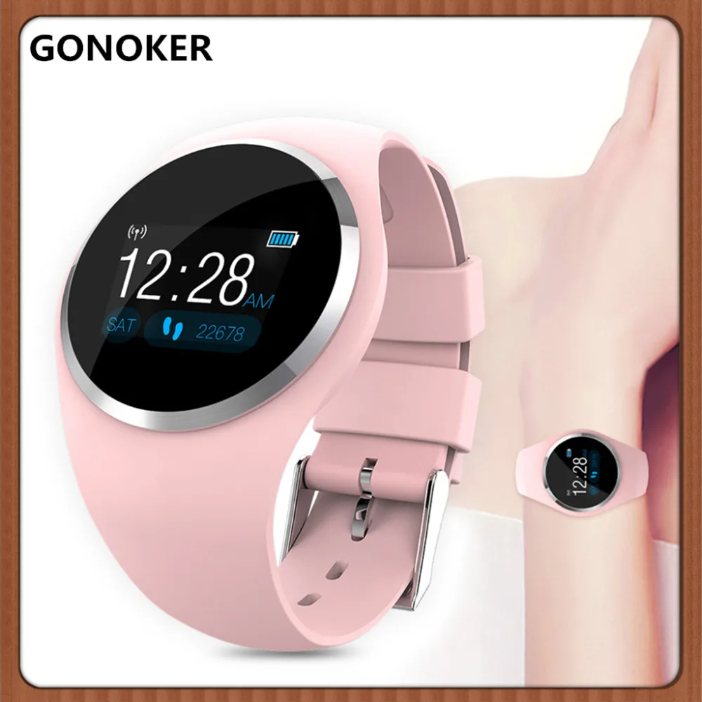 Женские умные часы с Bluetooth Модный женский пульсометр фитнес трекер браслет
