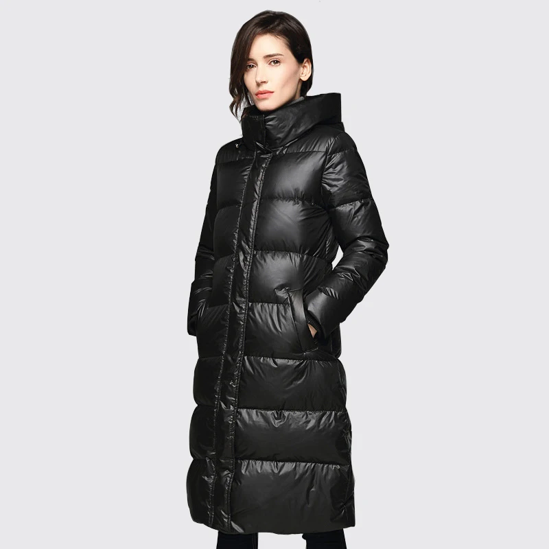 Arbitmatch New Duck Down Jacket Women Winter Slim Long Coat Thickening Fashion Hood Parka Ladies Outwear | Женская одежда