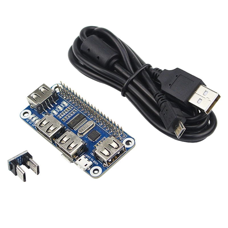 Usb хаб Raspberry Pi с 4 портами USB для UART Zero/W/3B/3B +|Демонстрационные стенды| |