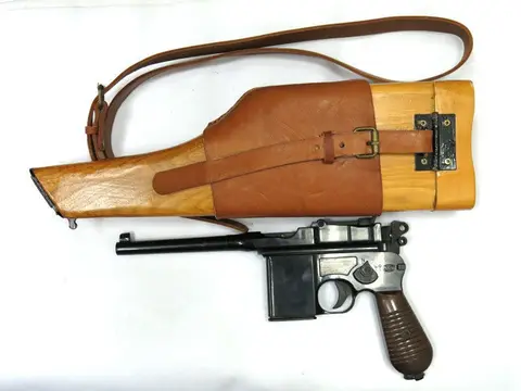 Деревянная кобура с плечевым ремнем Broomhandle Mauser & Mauser C96