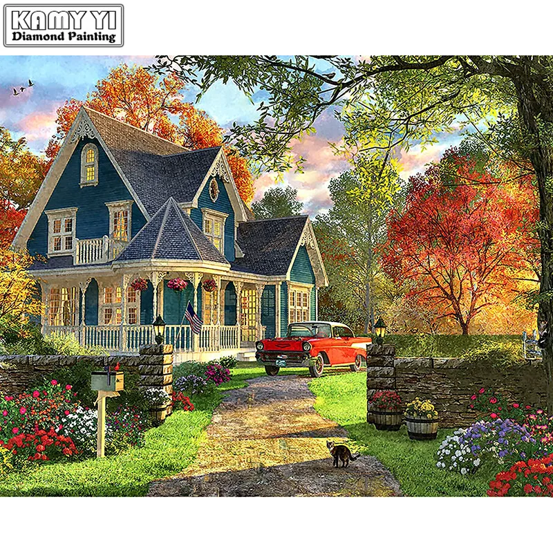 

5D DIY Home Garden Diamond Painting Square Round Rhinestone Hobby Crafts Mosaic Handmade Gifts Cross Stitch Home Decoration