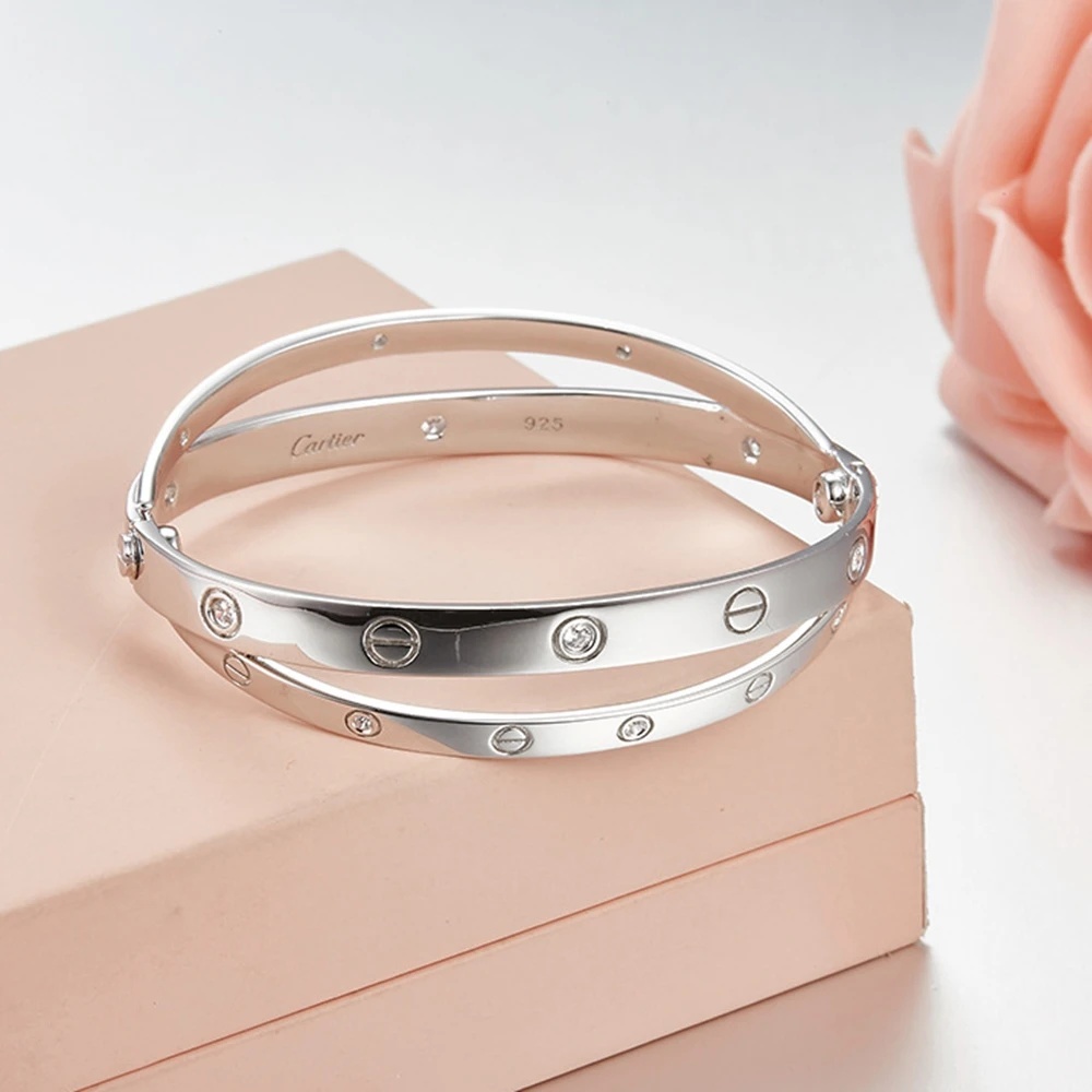 2018 Марка Pure 925 пробы Серебряные ювелирные изделия для Для женщин два в одном