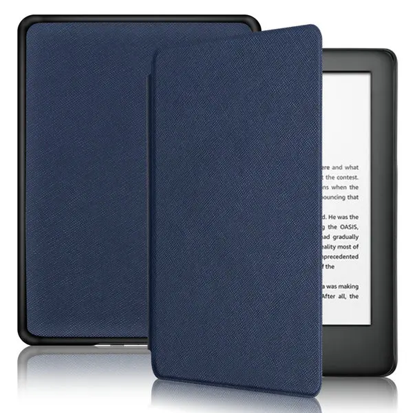 k2019 dark blue Чехол для amazon kindle, для amazon, новинка, kindle, 6 дюймов, для чтения электронных книг, откидной кожаный чехол с функцией пробуждения и сна - Цвет: k2019 dark blue