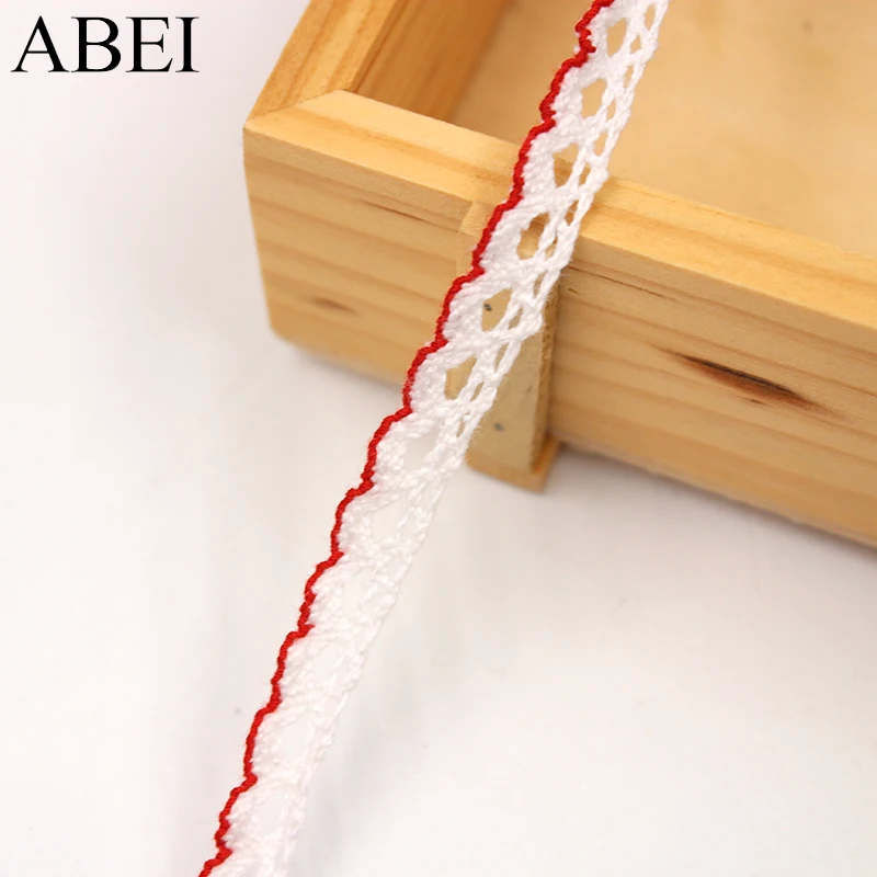 10 ярдов/партия вышитая кружевная ткань из 100% хлопка для тканевых сумок