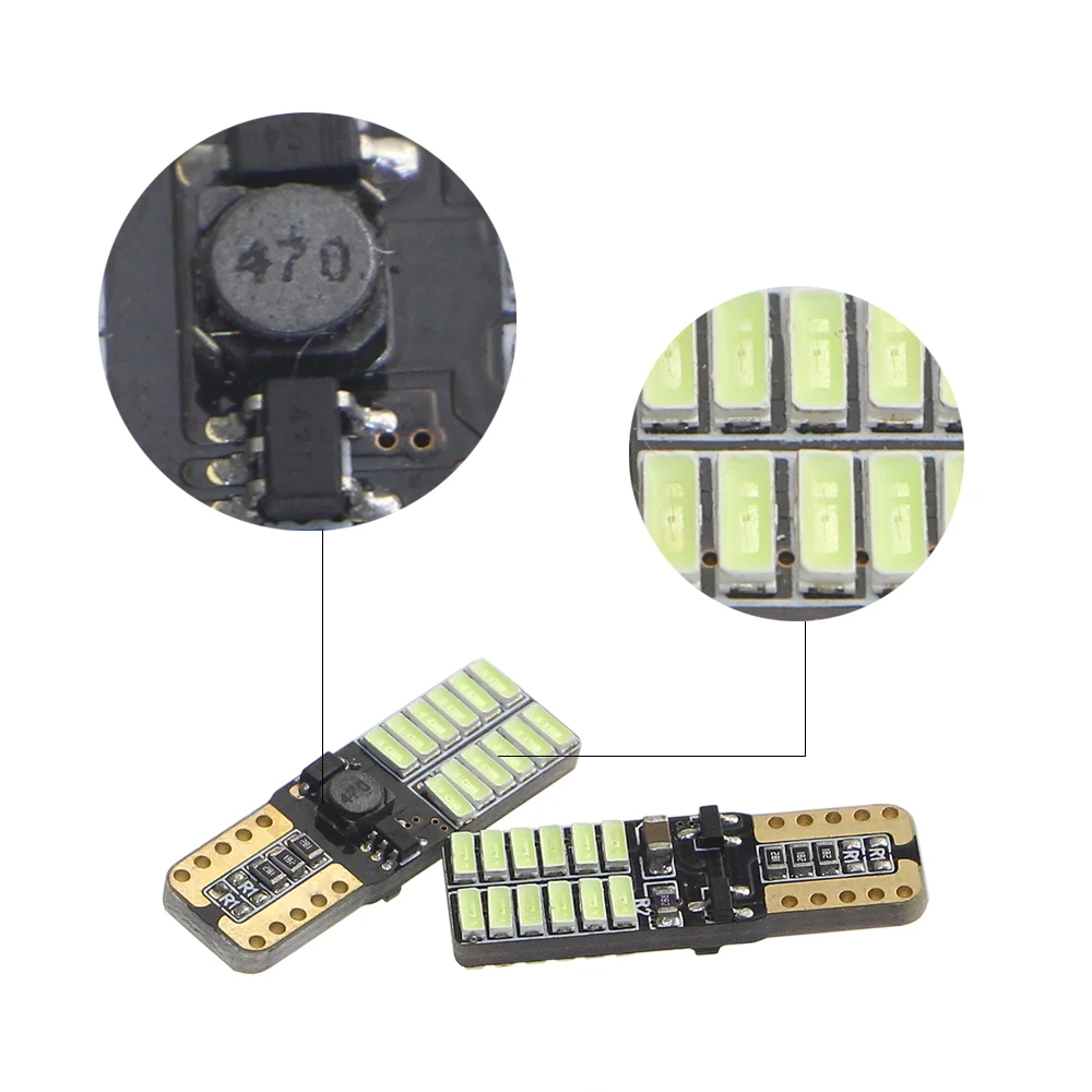 KEIN 4 шт. 24 SMD Canbus без ошибок T10 194 W5W Автомобильные светодиодные боковые габаритные