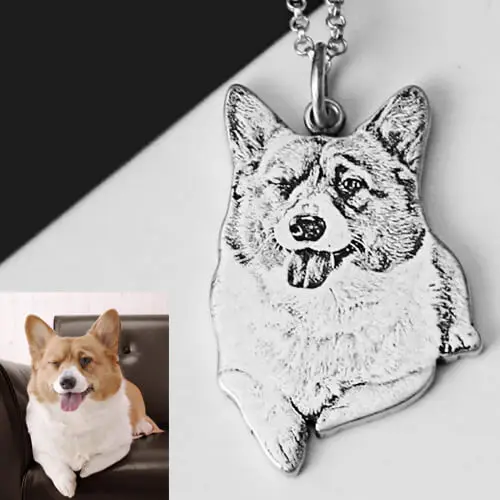 Пользовательский персонализированные Pet/Cat/Dog ожерелье с фото Подвески из нержавеющей стали выгравировать имя ожерелье Женщины Мужчины ювелирные изделия подарок
