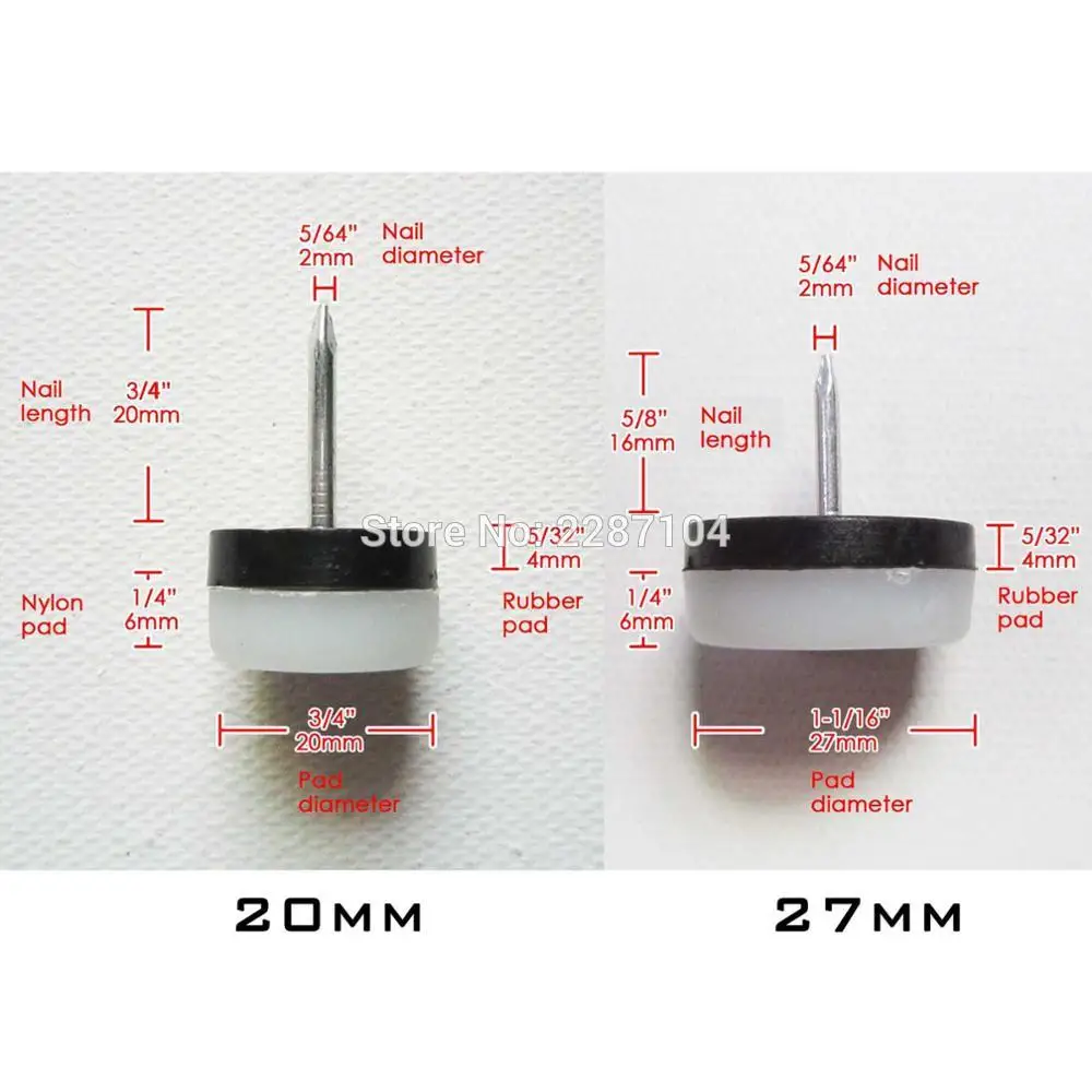 120 шт. сверхмощные двойные накладки белые нейлоновые ножки для мебели стула стола