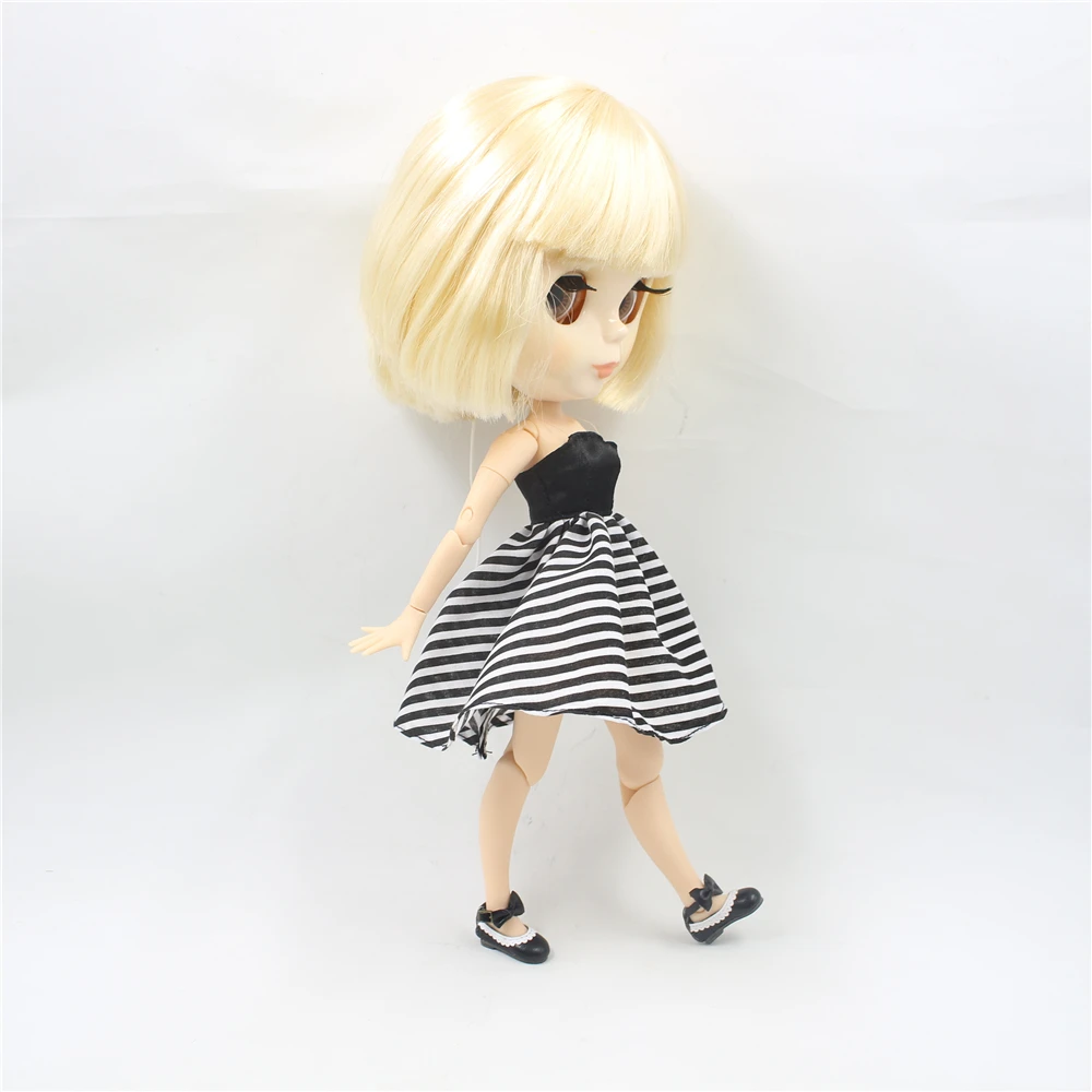 Free shipping Clothes For 1/6 Blyth Long Black Dress China Style 2 Pieces