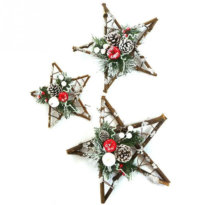 Звезды подвесной светильник елочные украшения DIY фестиваль ротанга подарок