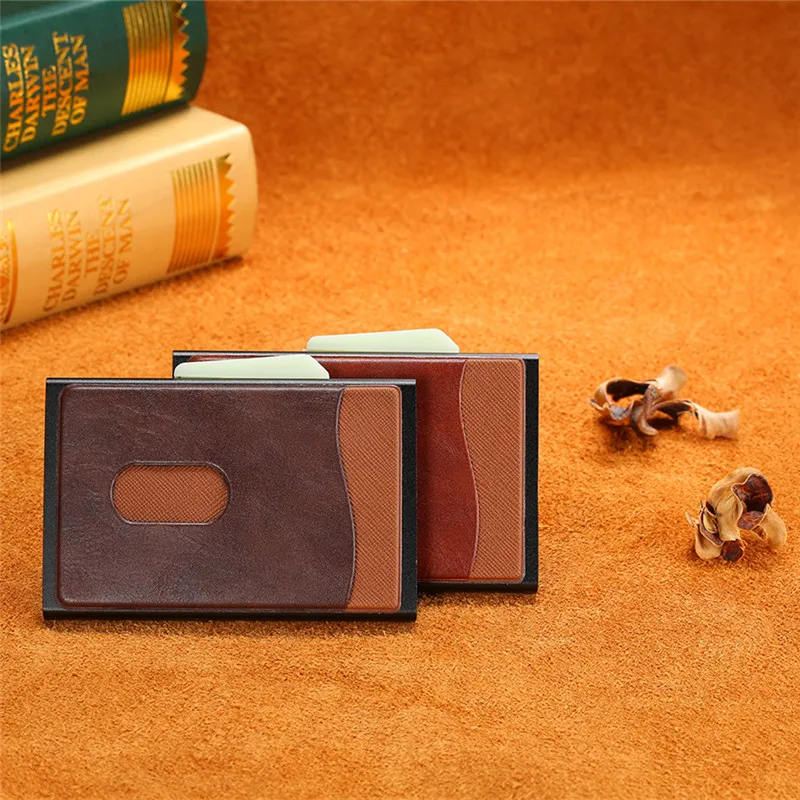 Кошелек с RFID блокировкой для карт BISI GORO Металлический футляр повседневный