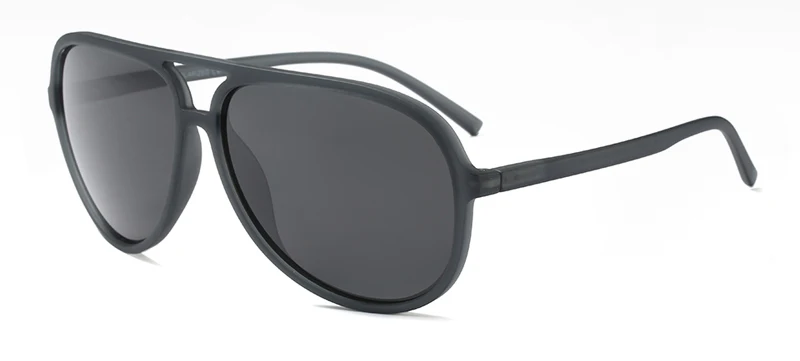 grey Peekaboo TR90, солнцезащитные очки, мужские, поляризационные, uv400, с коробкой, высокое качество, матовые, черные, солнцезащитные очки для мужчин, поляризационные, для вождения - Цвет линз: grey