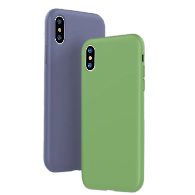 Чехол для Iphone X оригинальный мягкий чехол из жидкого силикона IPhone 6 s S 7 8 Plus 10 XR 6plus