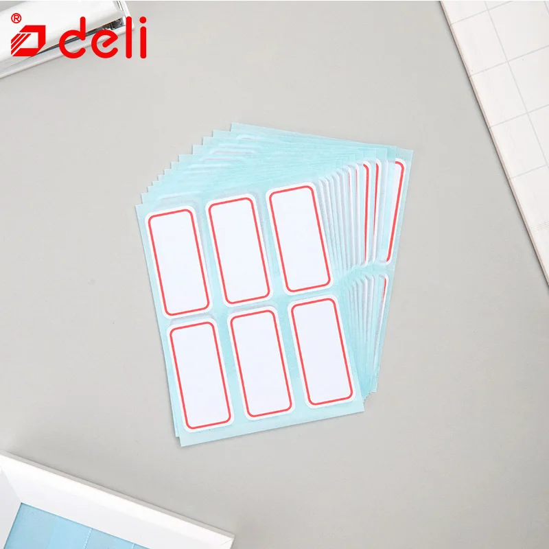 Deli Memo бумага канцелярские самоклеющиеся ярлыки номер этикетки Pad Липкие заметки