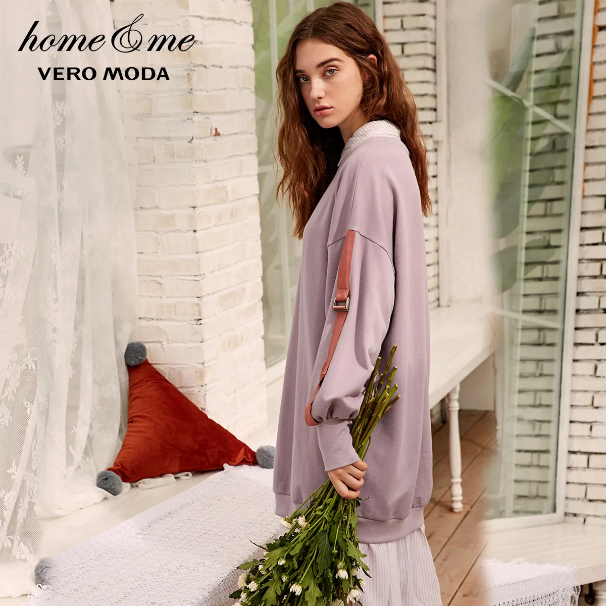 Женская свободная толстовка с капюшоном круглым вырезом Vero Moda модель 3183R3503 |