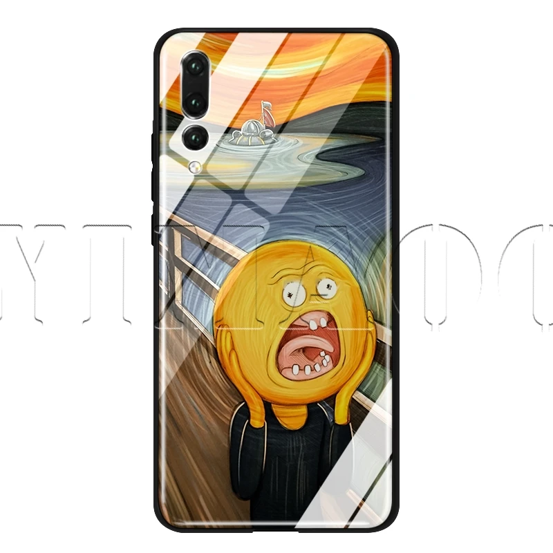 TG8 Стеклянный чехол YIMAOC Рик и Морти для huawei Honor mate 7A 8X9 P10 P20 P30 Y6 Y9 P smart lite Pro - Цвет: TG8