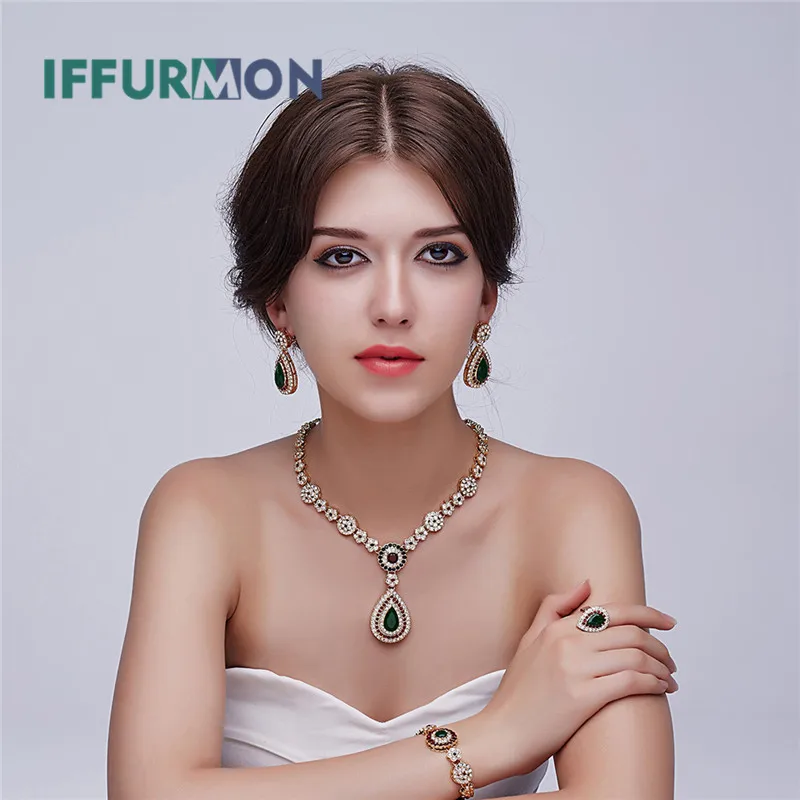 IFFURMON Винтаж турецкий ювелирные изделия для Для женщин африканские бусы комплект