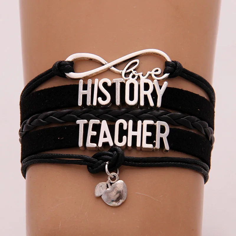 Прямая поставка Бесконечность любовь история учителя браслеты и Apple Шарм ручной