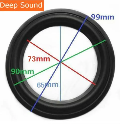 10 шт./Лот оптовая продажа резиновый низкочастотный динамик 4 дюйма 99 мм |