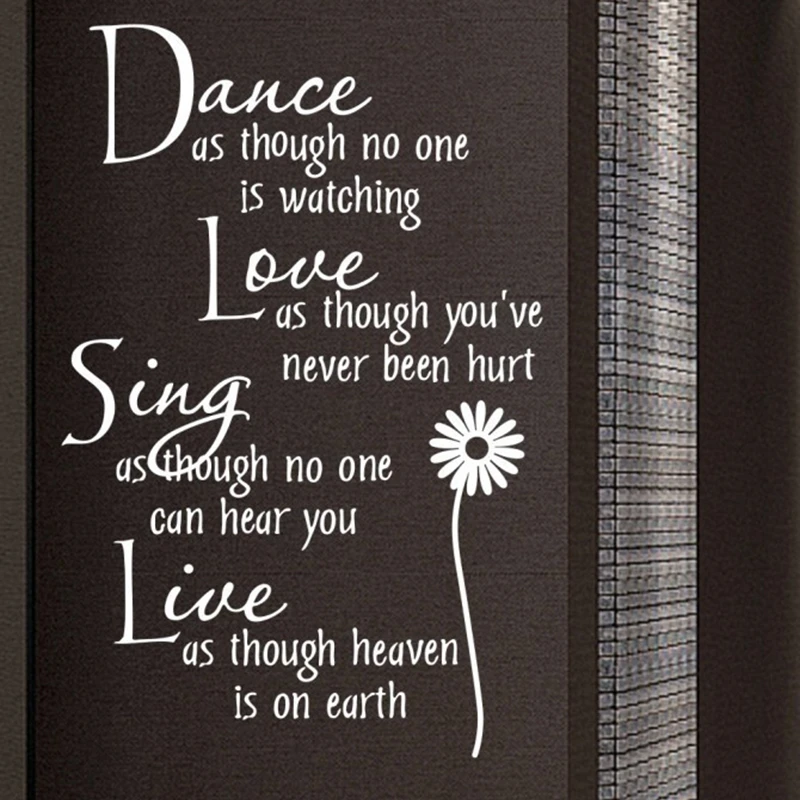 Бесплатная доставка настенные наклейки большого размера 100x65 см с цитатой на