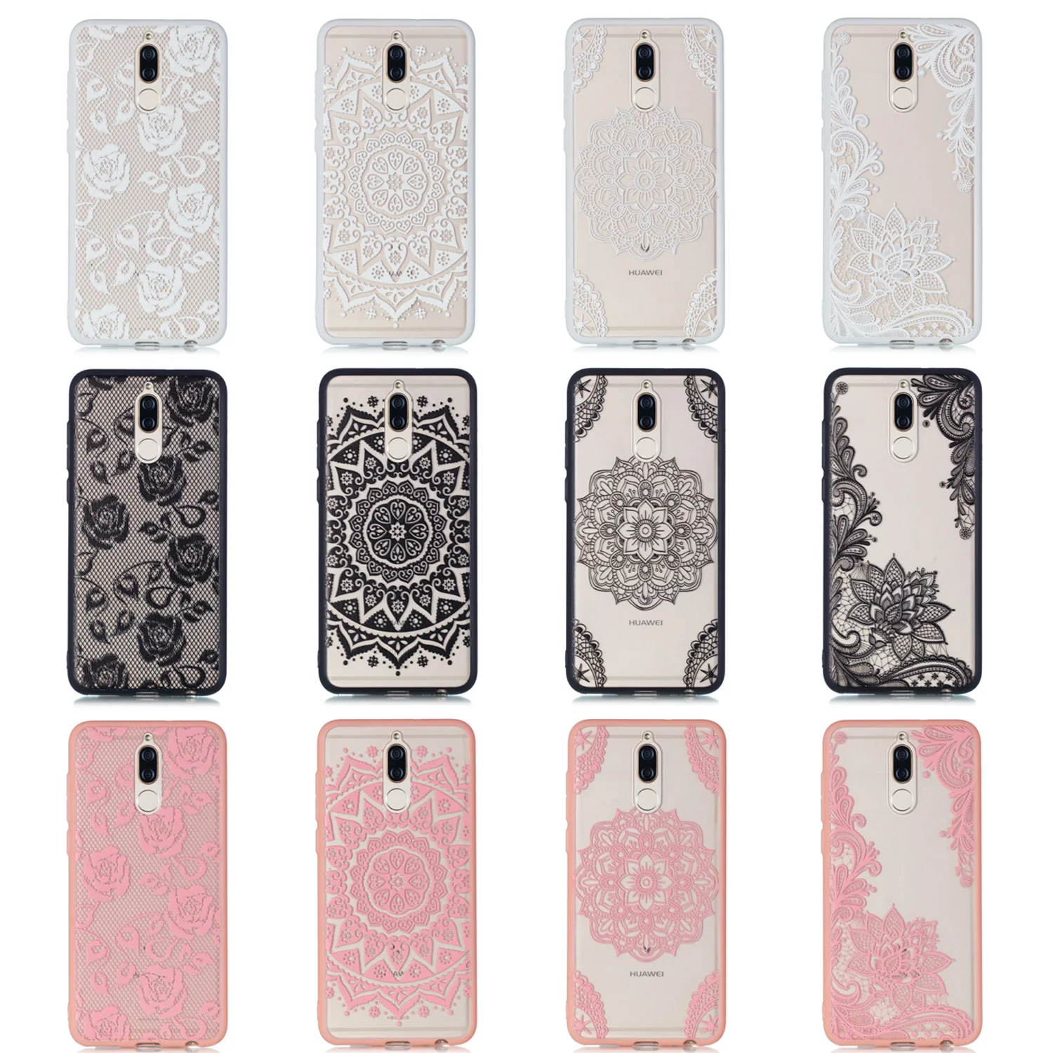 FGHGF Mandala Flower Case For Huawei Mate 10 Lite Silicone P10 Selie Sun flower Cover NOVA 2 Plus 2i Shell |