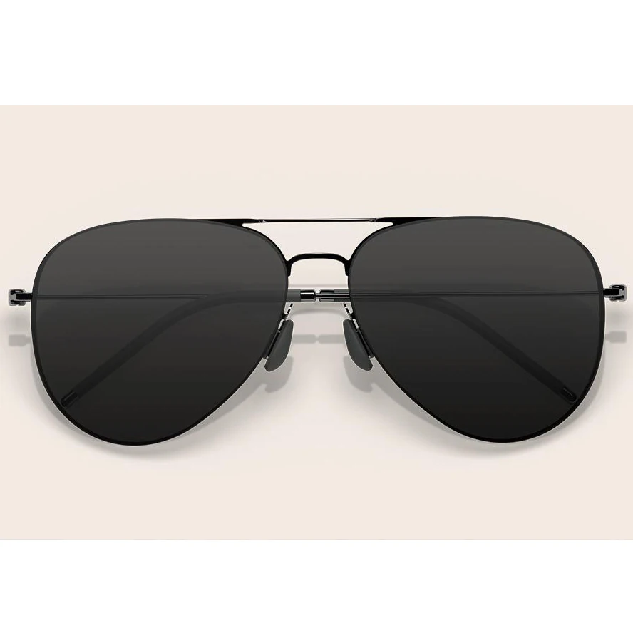TS black Xiaomi Turok Steinhardt TS, нейлоновые поляризованные солнцезащитные линзы из нержавеющей стали, очки, цветные, Ретро стиль,, защита от ультрафиолета, для мужчин и женщин, для умного дома - Цвет: TS black