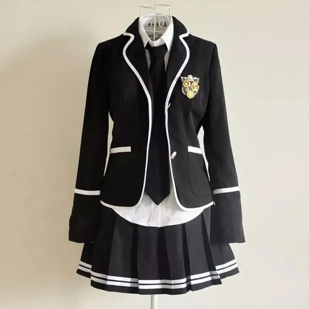 

Preppy Style Women School Uniform Student Spring Autumn Girl Japanese Cosplay Costume
