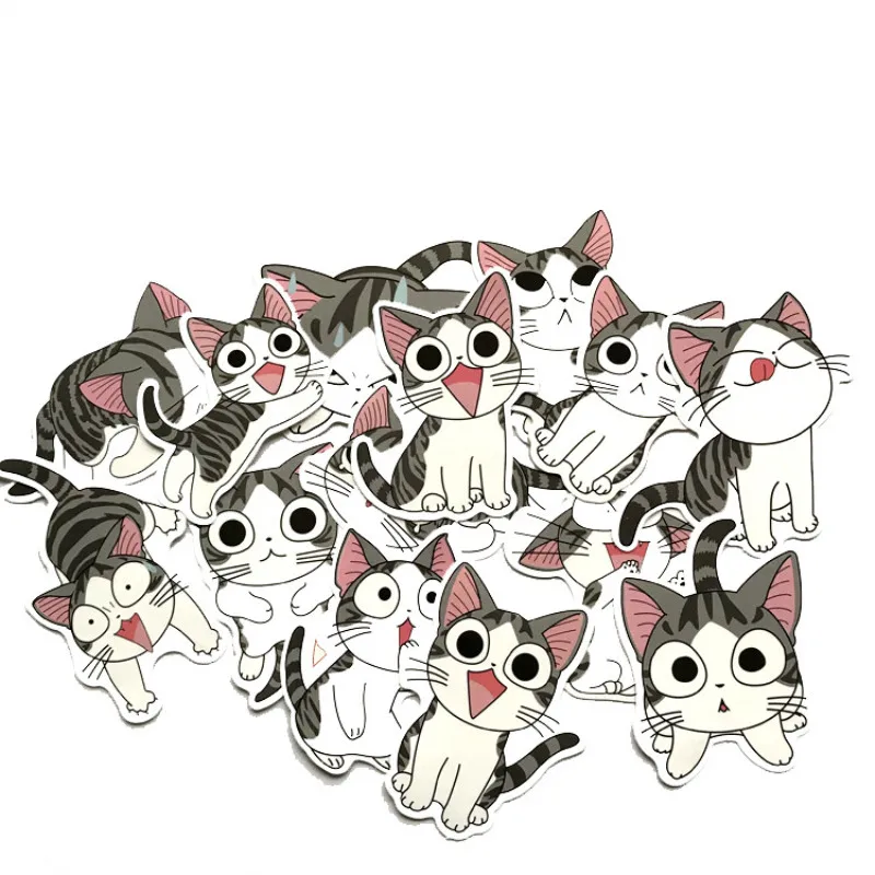 14 шт./лот милые домашние Мультяшные аниме наклейки для скрапбукинга чемодана